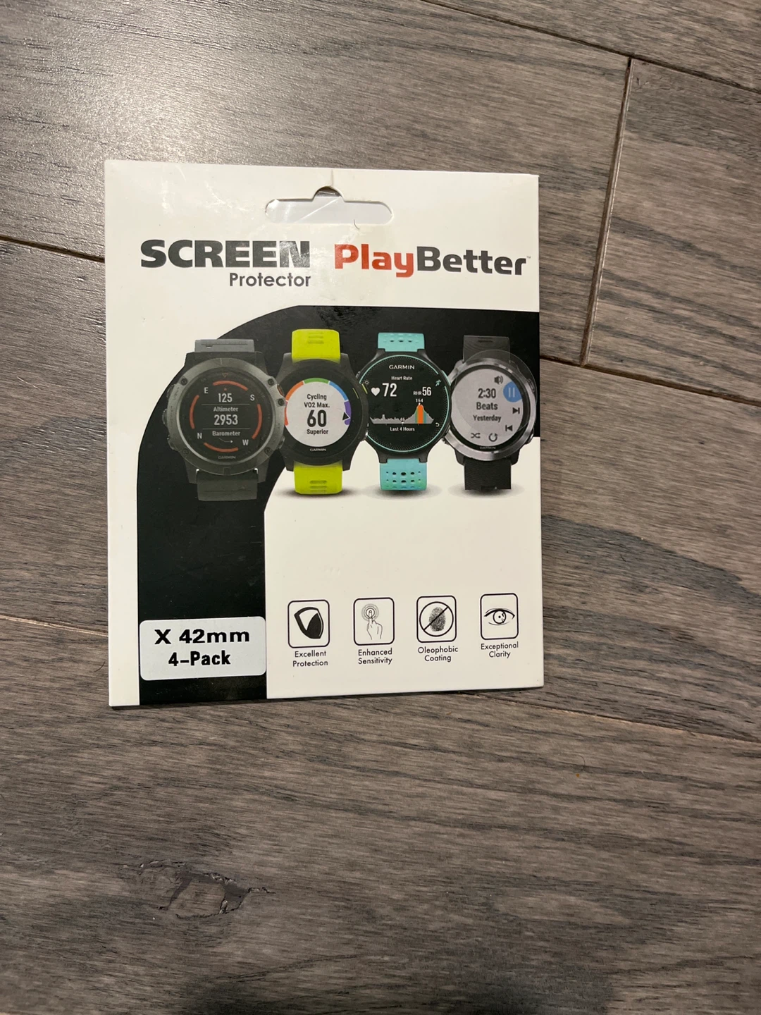 PlayBetter Screen Protector for 42mm Garmin Watches - 4 Pack