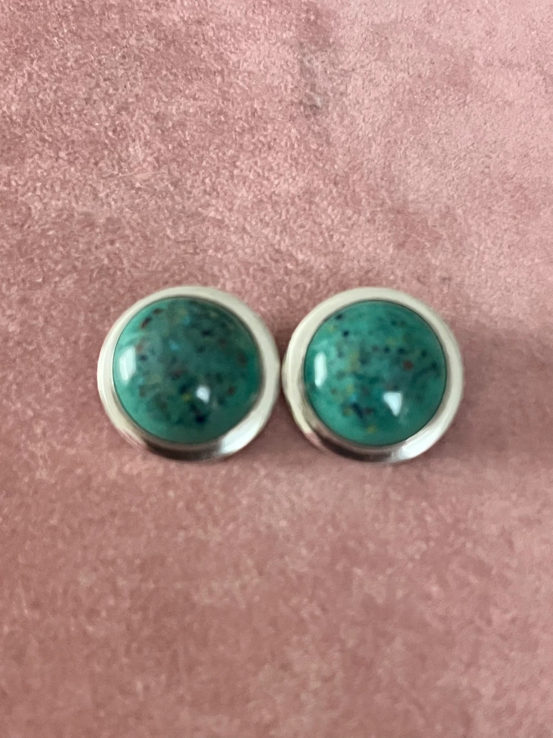 Sterling Silver Turquoise Clip-On Earrings - photo 2