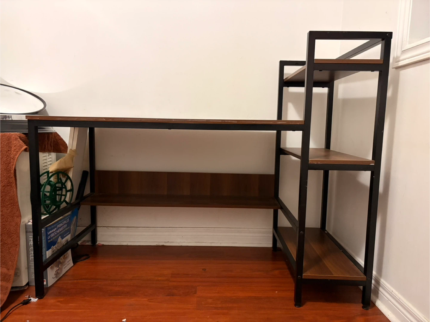 Desk with Shelving Unit - photo 2