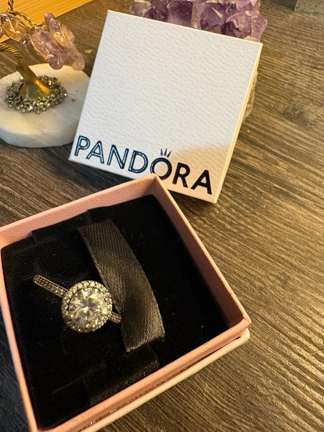 Pandora Round Sparkle Ring Sterling Silver - photo 3