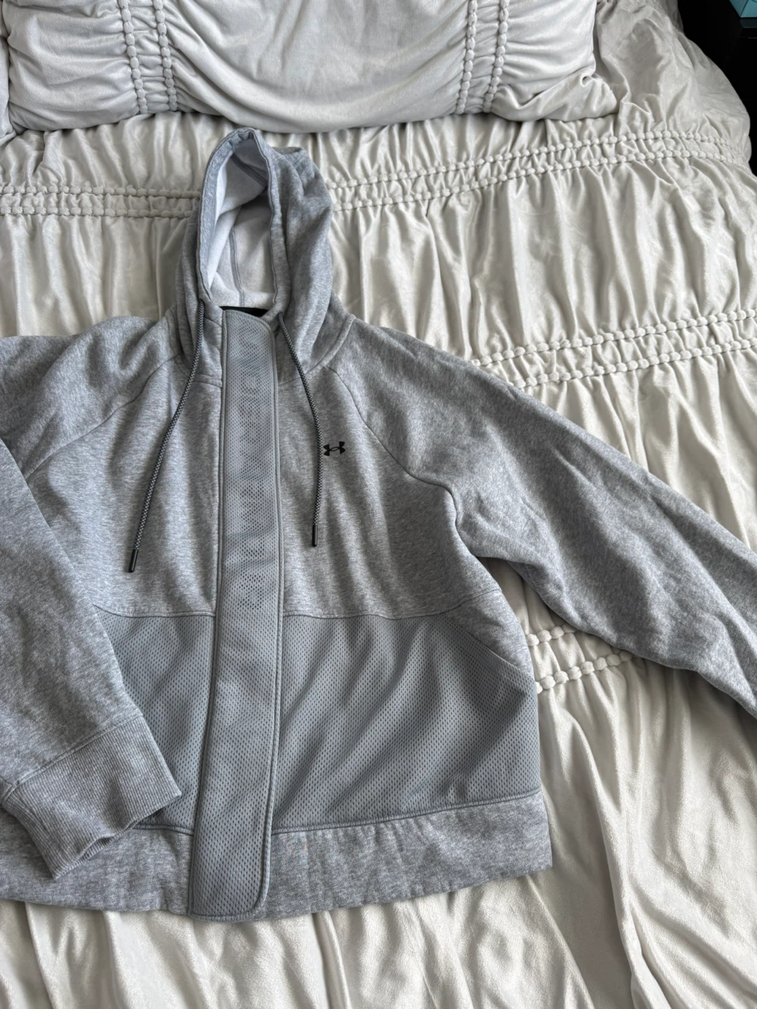 Under Armour Grey Zip Hoodie – Loose Fit XL – Men’s - photo 2