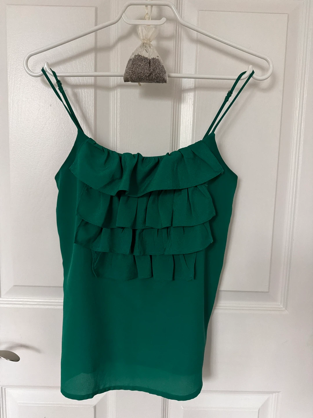Emerald Green Ruffle Camisole Top 🥕