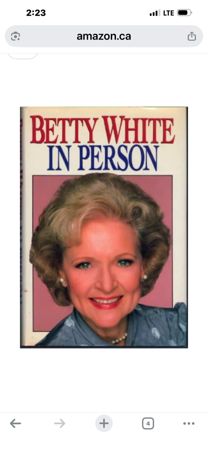 Betty White In Person Book