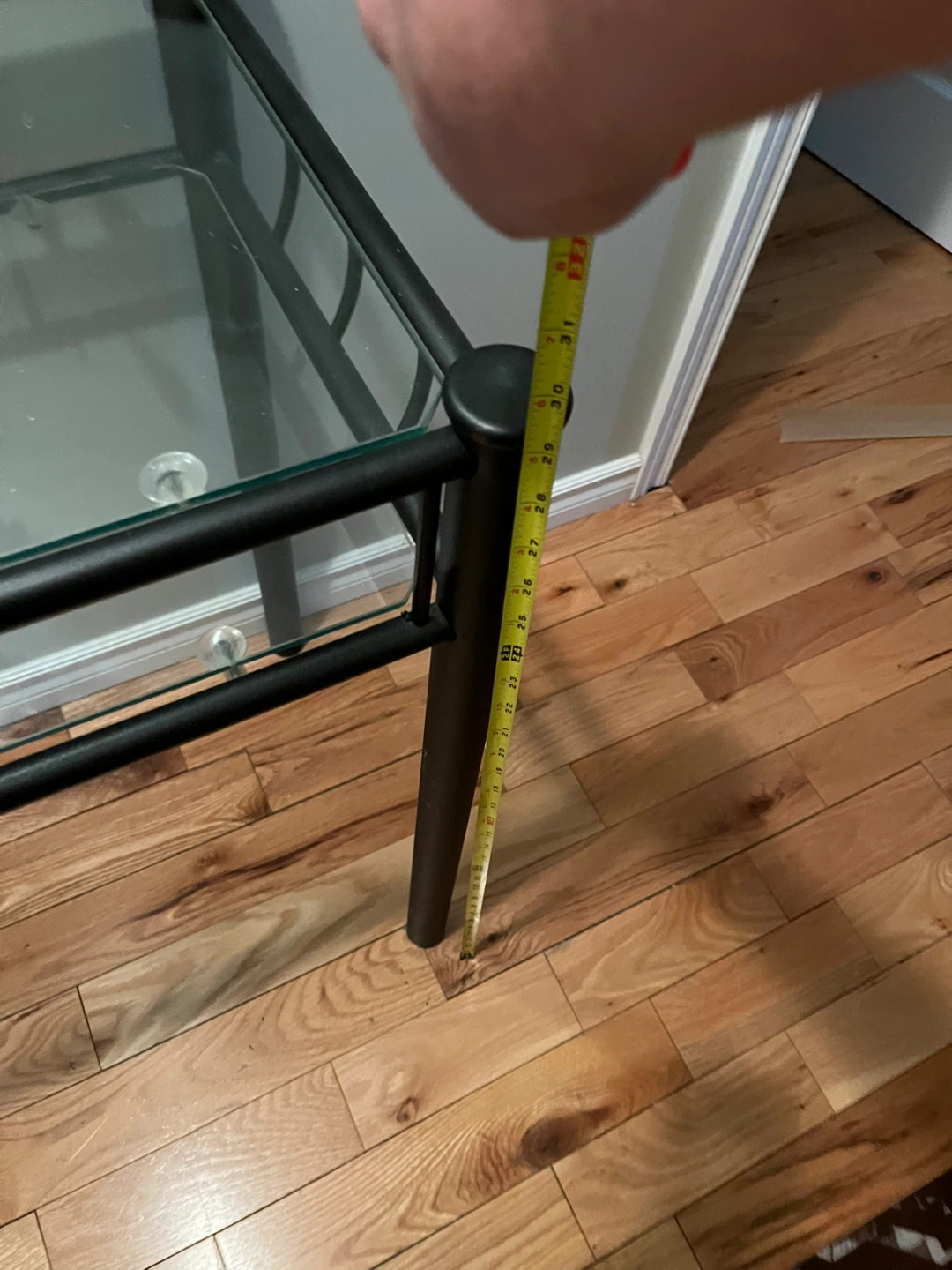 Black Metal and Glass Console Table - photo 4