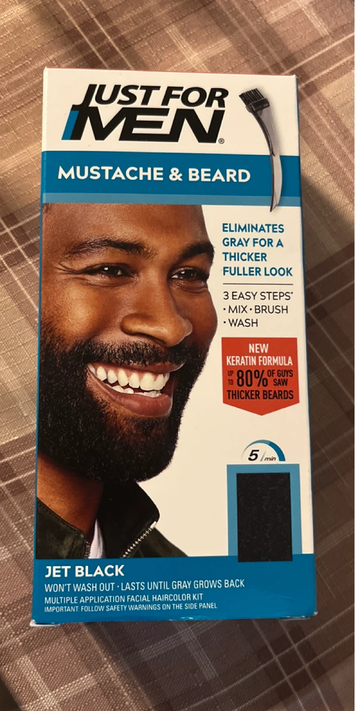 🥕Just For Men Mustache & Beard Haircolor Kit - Jet Black