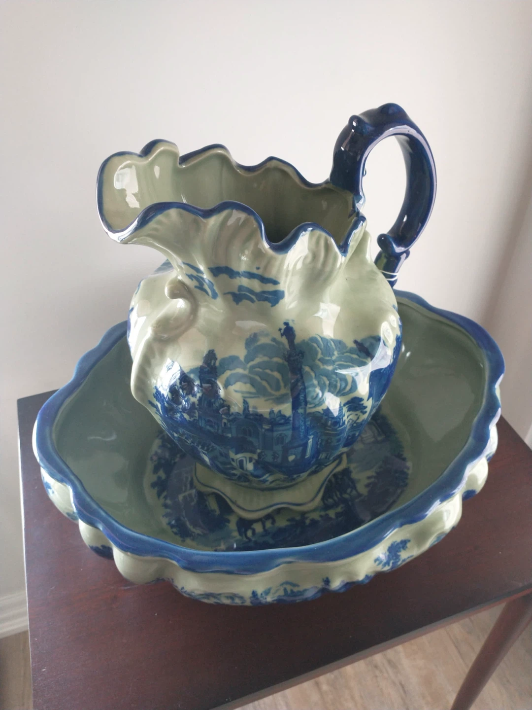 VICTORIA WARE IRONSTONE WATER PITCHER AND BASIN BOWL - photo 2