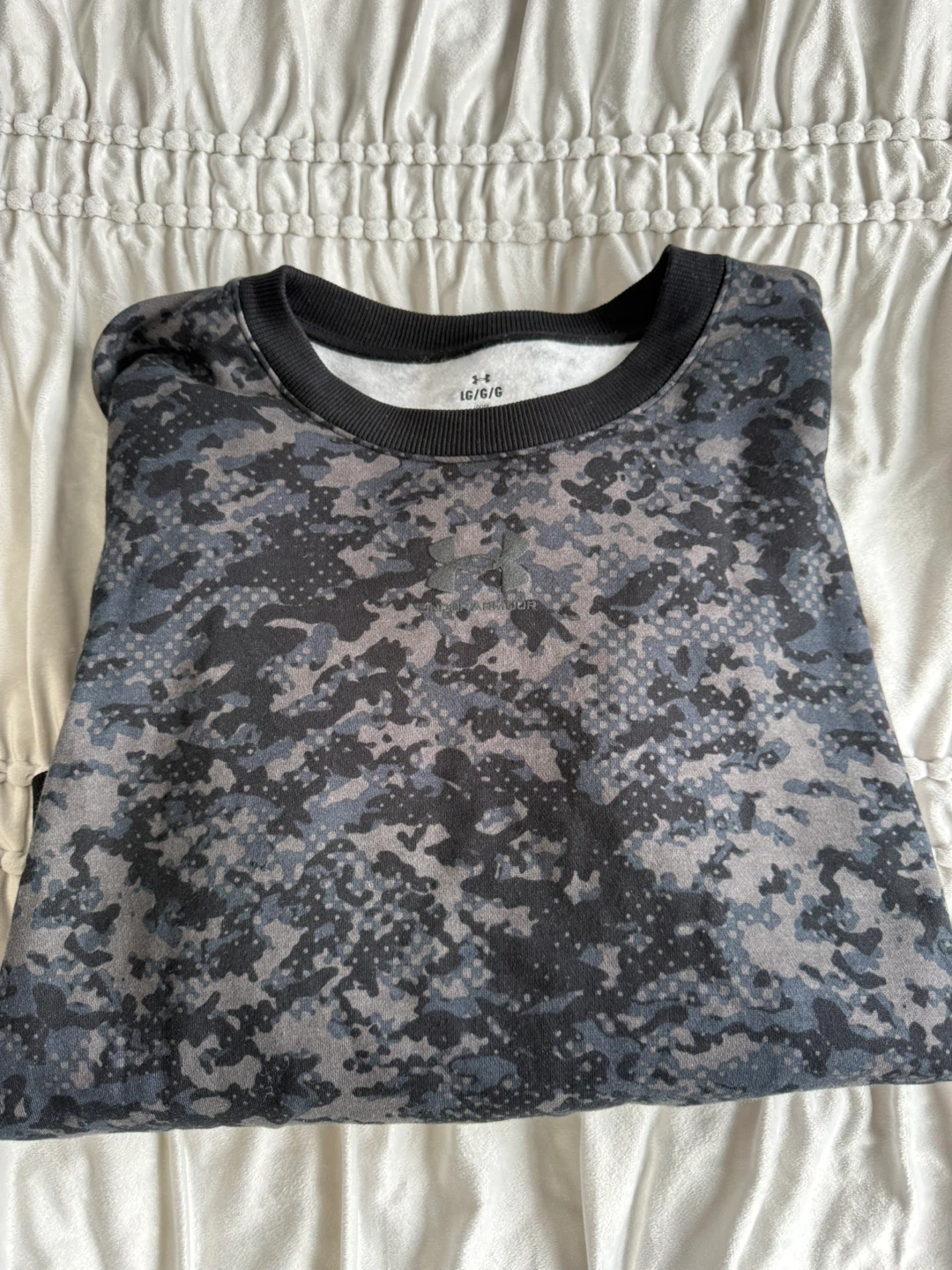 Under Armour Grey Camo Cropped Sweatshirt Crewneck - photo 5