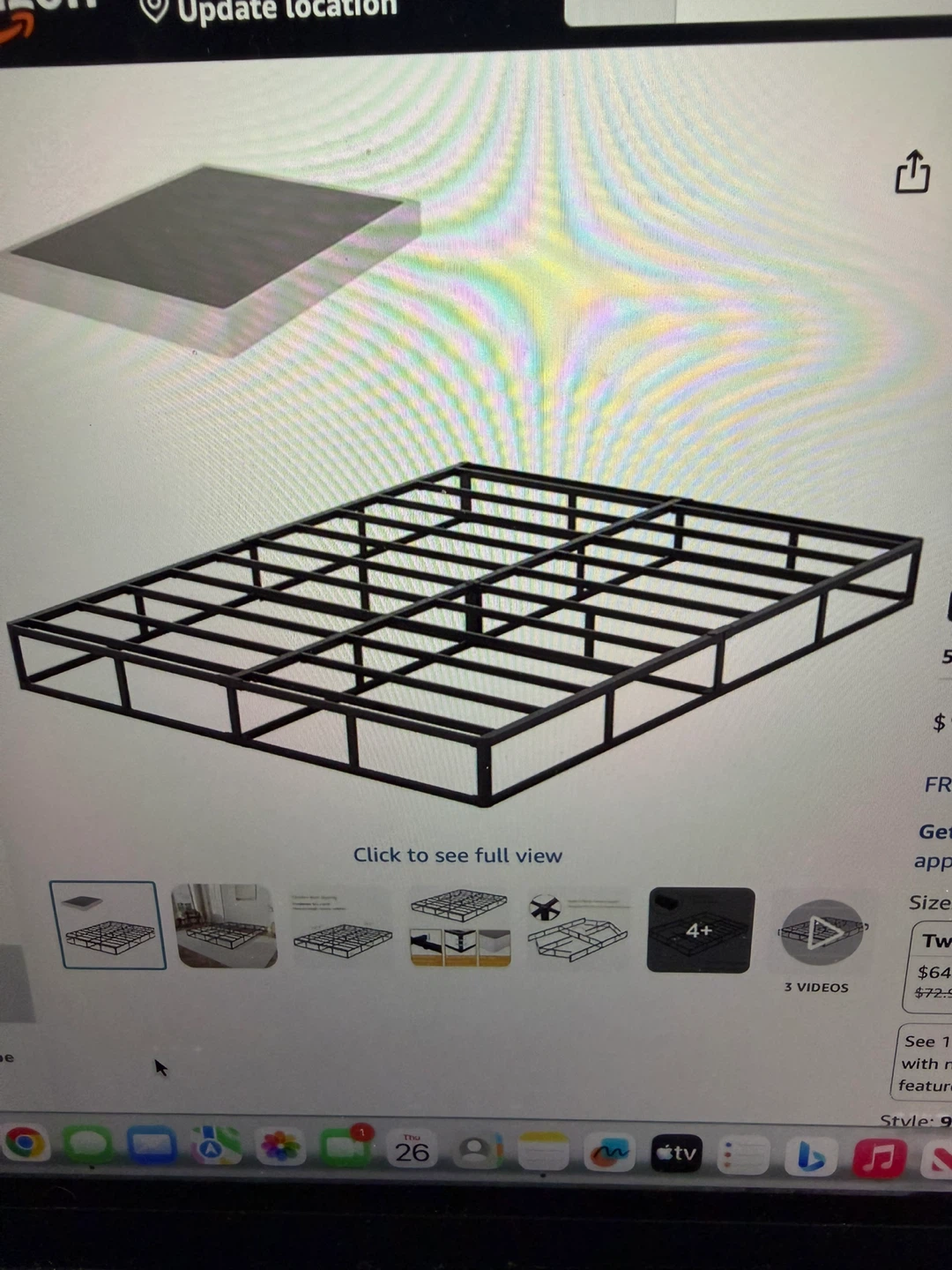 King Box Spring Bed Frame