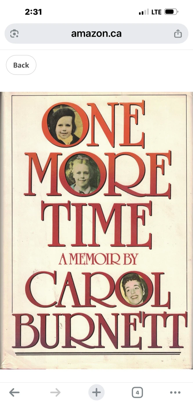 One More Time: A Memoir by Carol Burnett