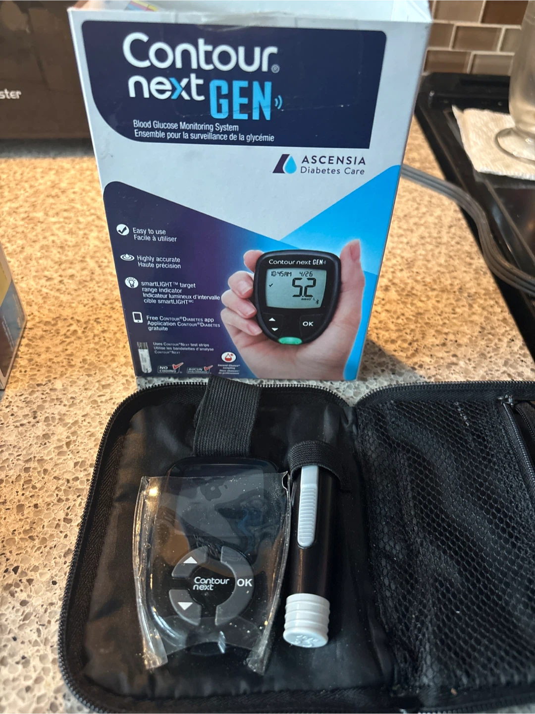 🥕Ascensia Contour Next Gen Blood Glucose Monitoring System Kit