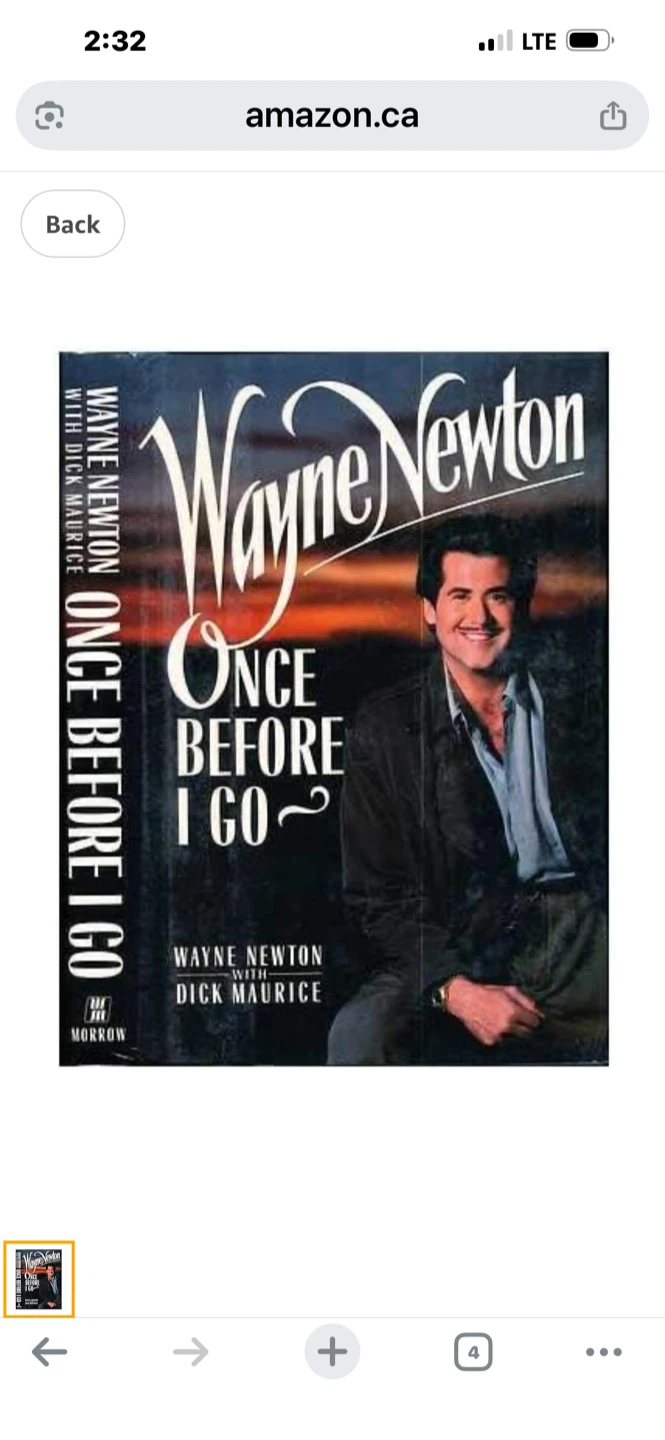 Wayne Newton Once Before I Go Book