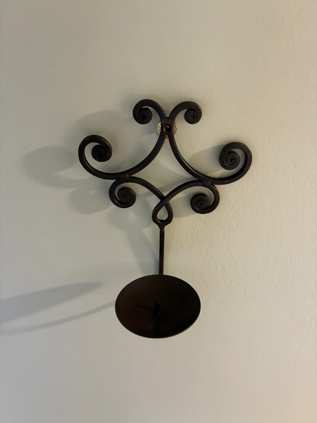 Wrought Iron Wall Candle Sconce - photo 2