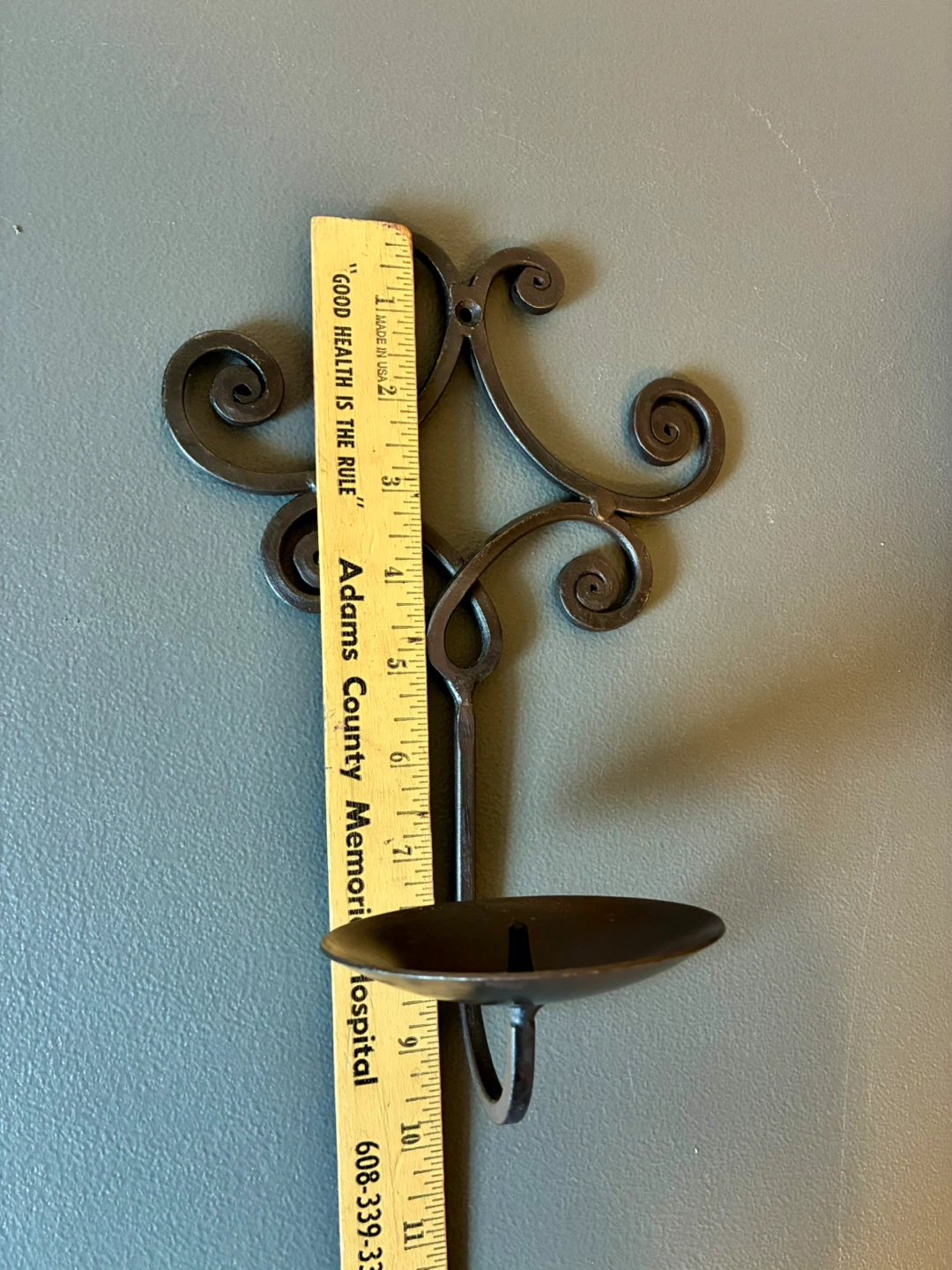 Wrought Iron Wall Candle Sconce - photo 5
