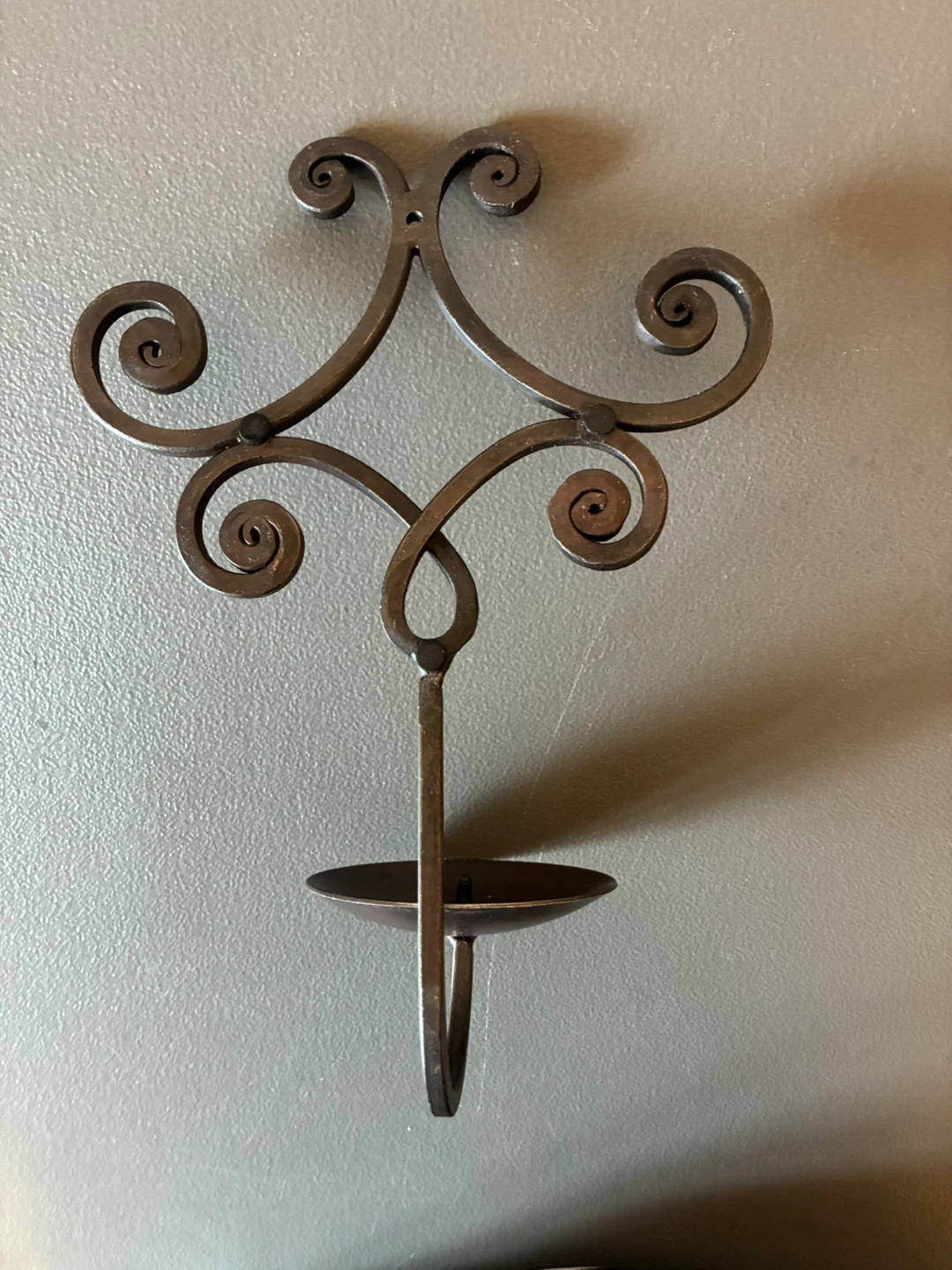 Wrought Iron Wall Candle Sconce - photo 3