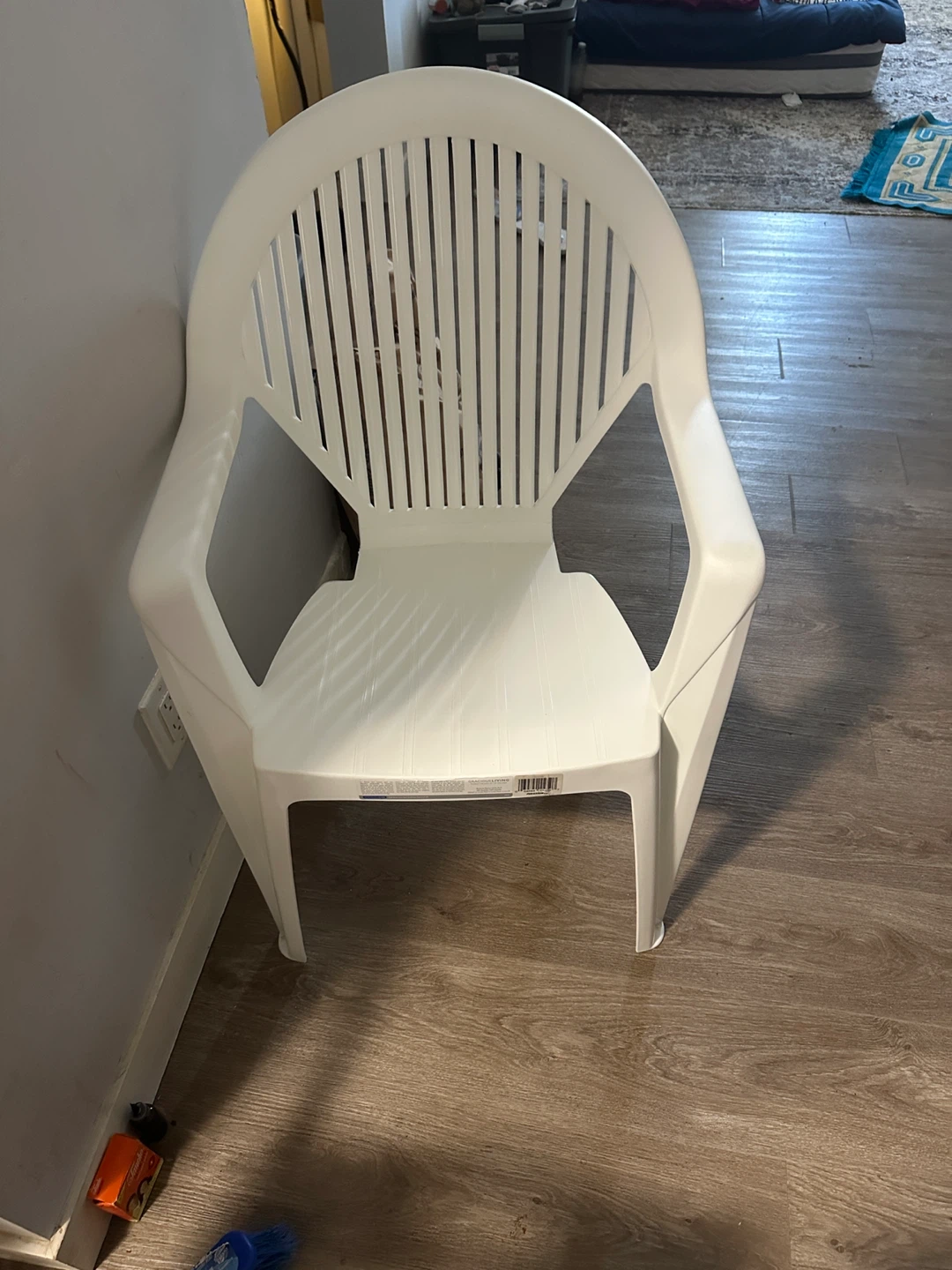 White Plastic Outdoor Chair