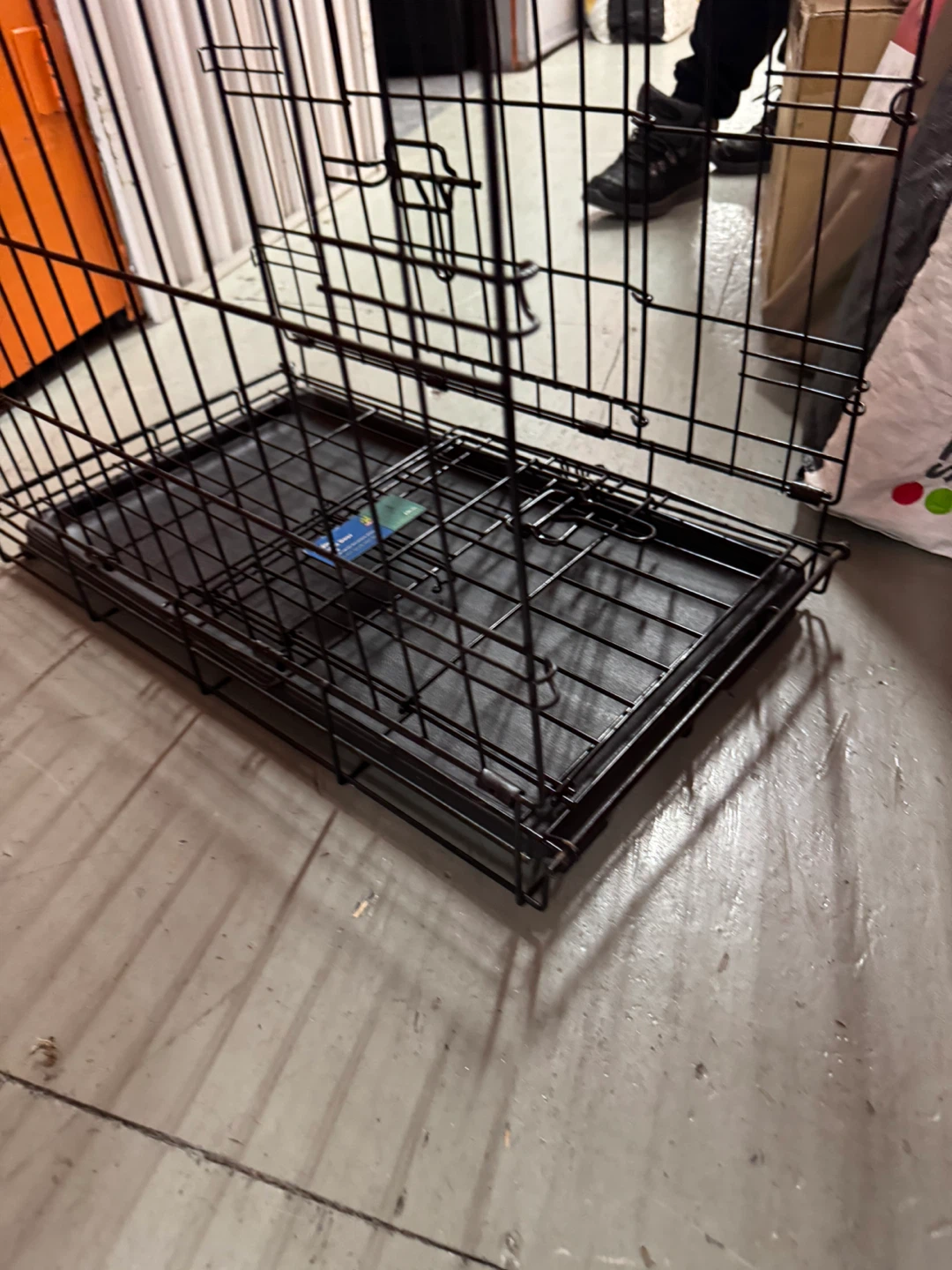 Folding Double Door Dog Crate