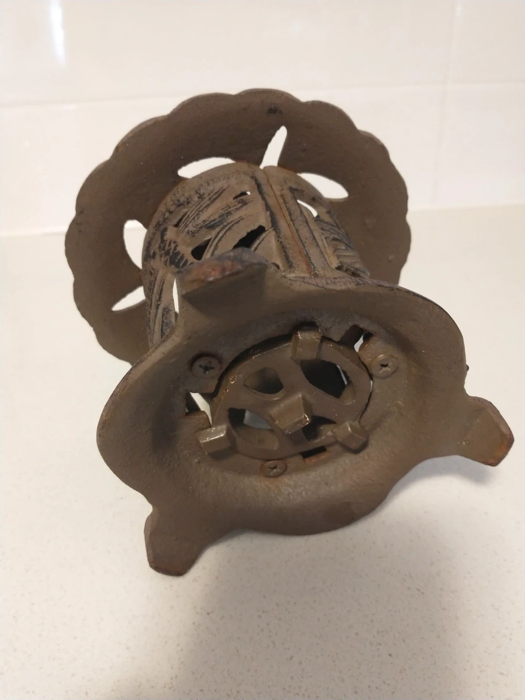 JAPANESE CAST IRON DRAGONFLY LANTERN - photo 4