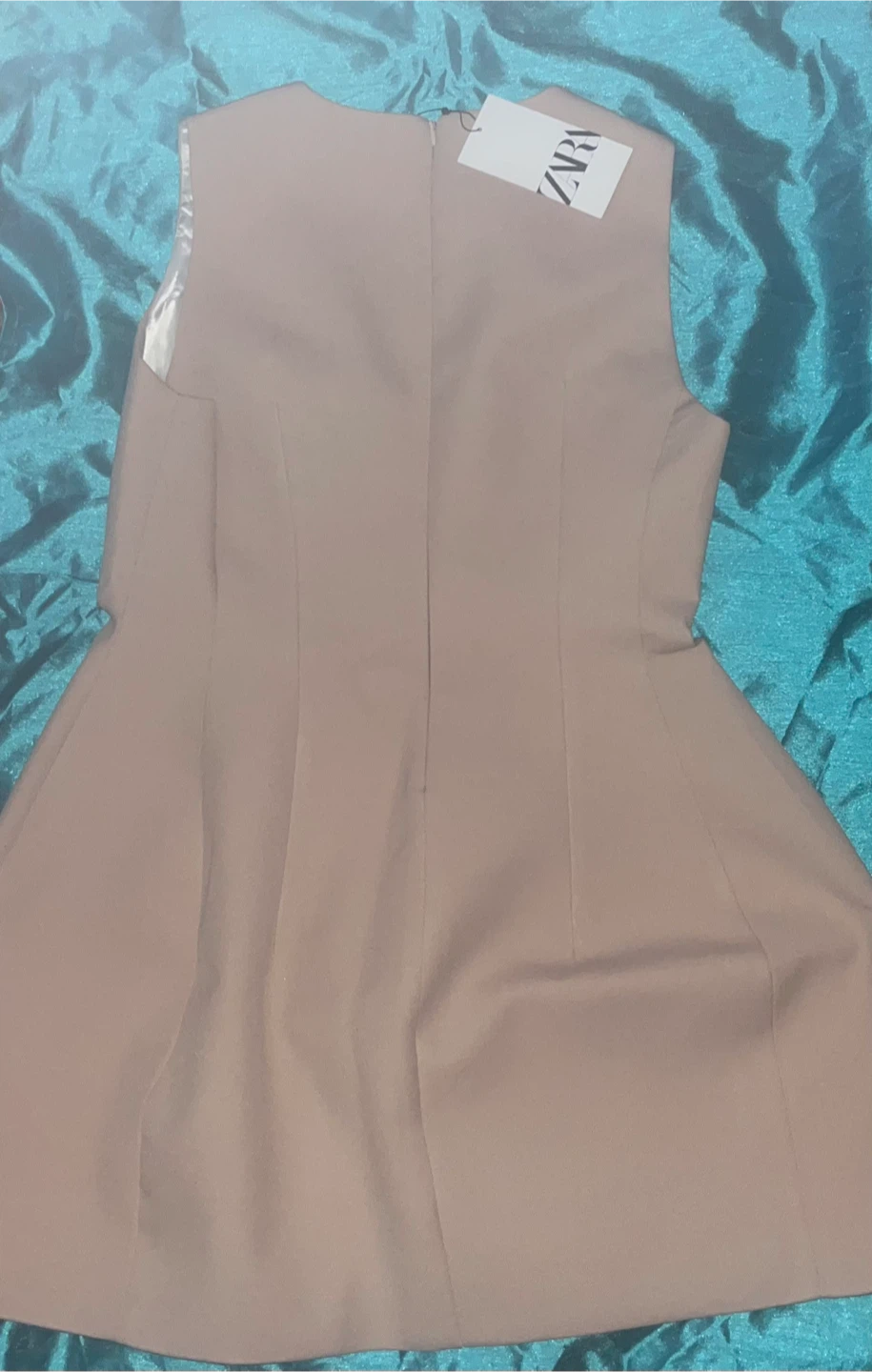 Zara Sleeveless Tan A-Line Dress - photo 2