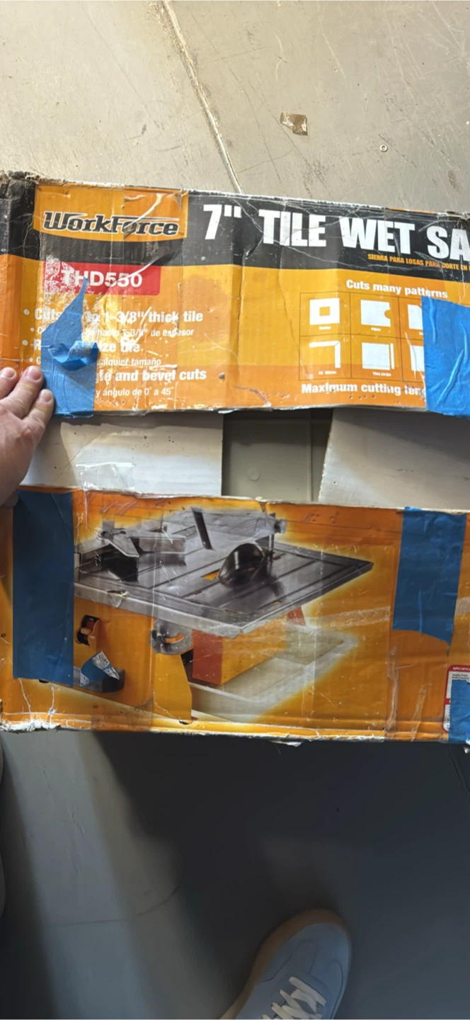 Workforce 7" Tile Wet Saw HD550