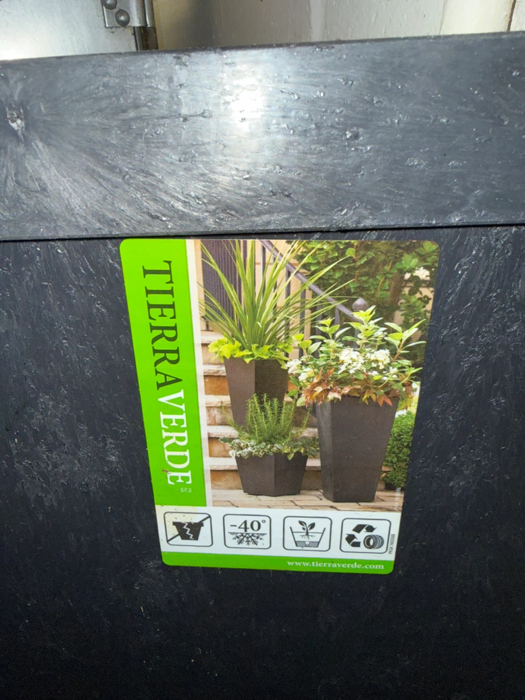 Tierra Verde Tall Textured Planter - photo 2
