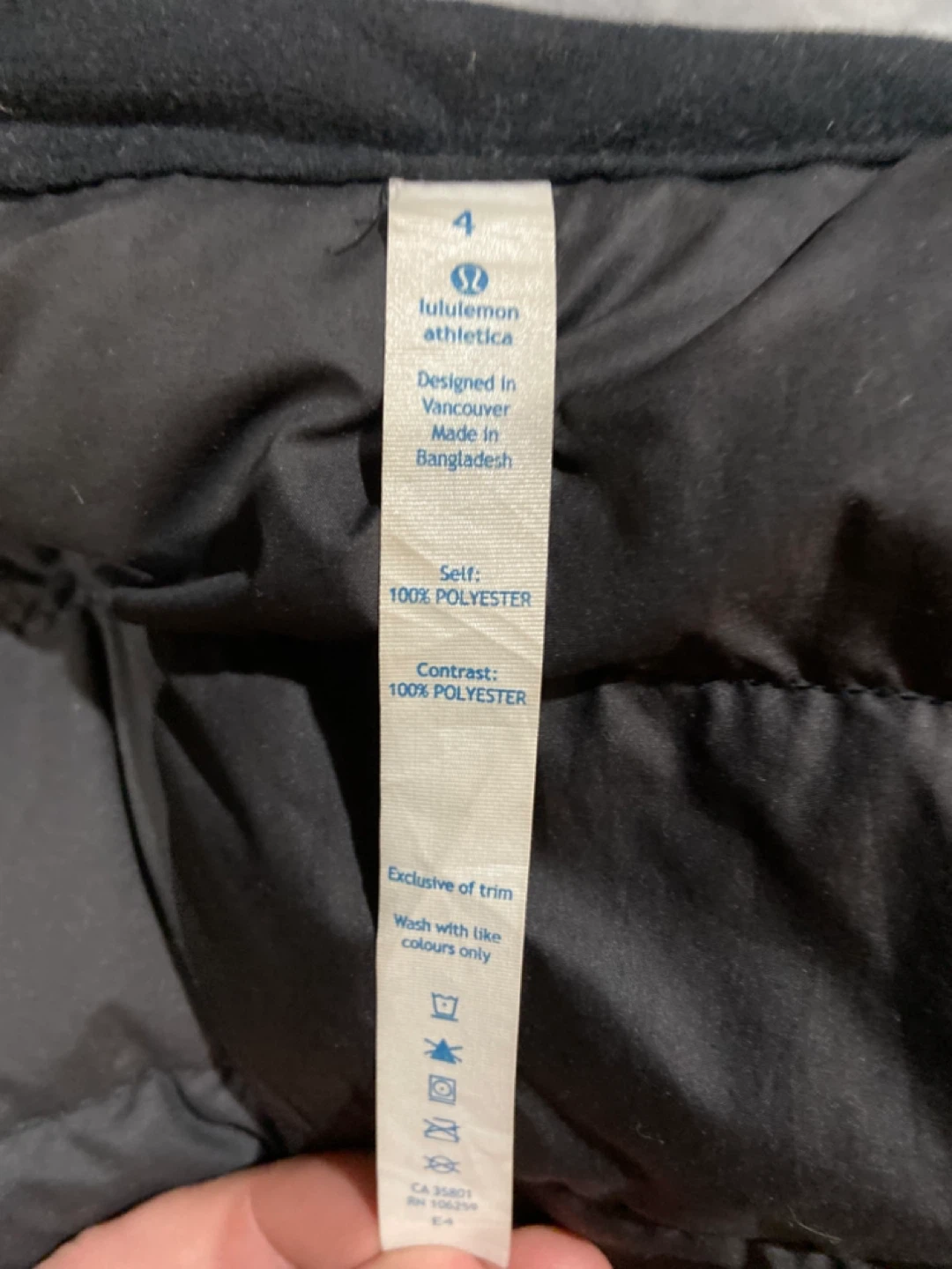 Lululemon Athletica Black Insulated Vest with Hood - Size 4 - photo 4