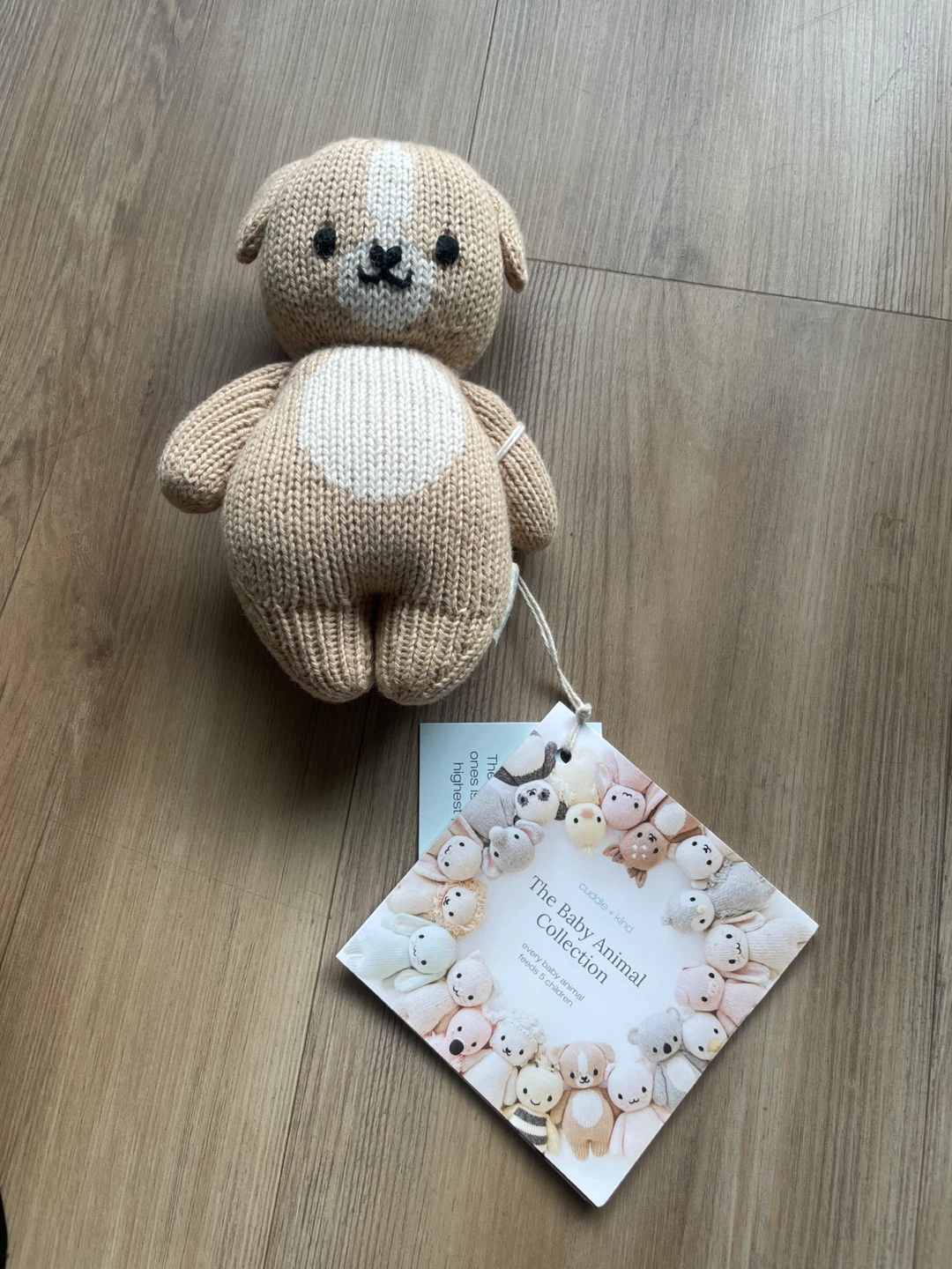 Cuddle + Kind The Baby Animal Collection Knitted Dog Toy