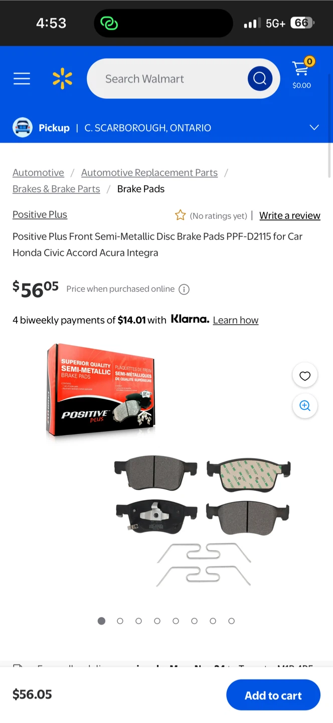 Positive Plus Front Semi-Metallic Disc Brake Pads PPF-D2115 - photo 3