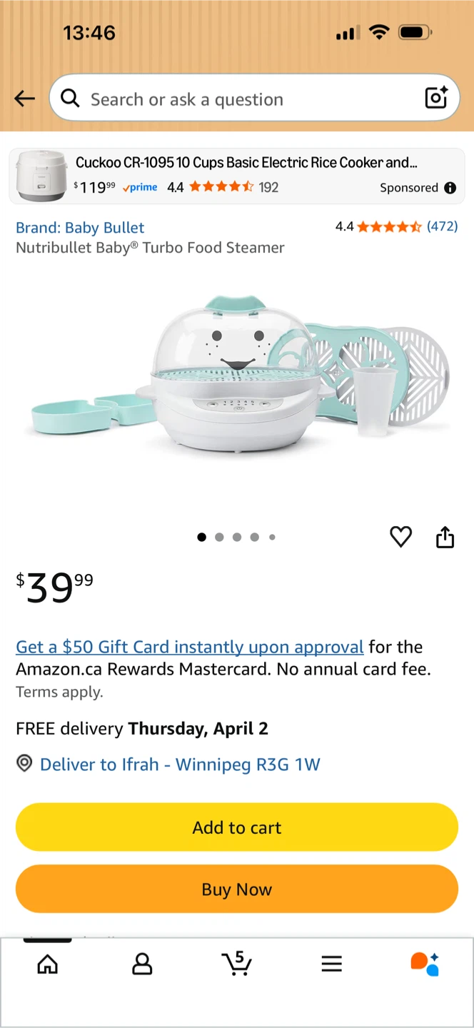 Baby Bullet Nutribullet Baby Turbo Food Steamer