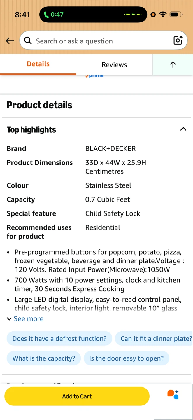BLACK+DECKER Microwave Oven - 0.7 Cu. Ft - photo 5