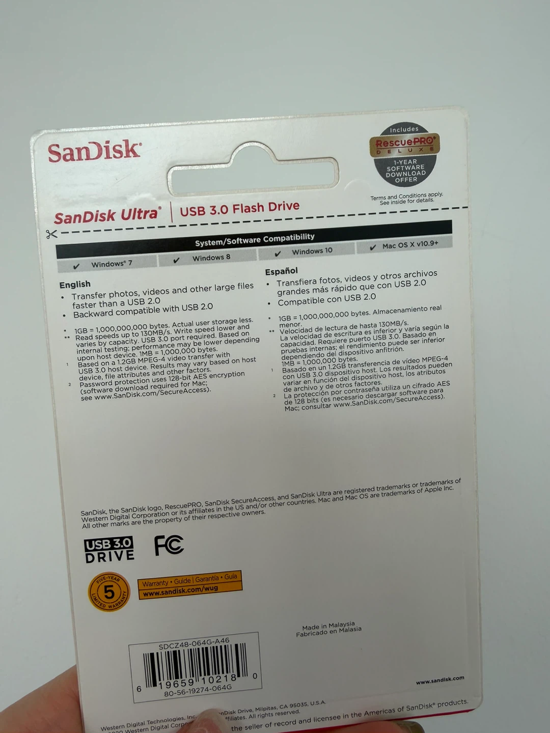 SanDisk Ultra 64GB USB 3.0 Flash Drive - photo 2