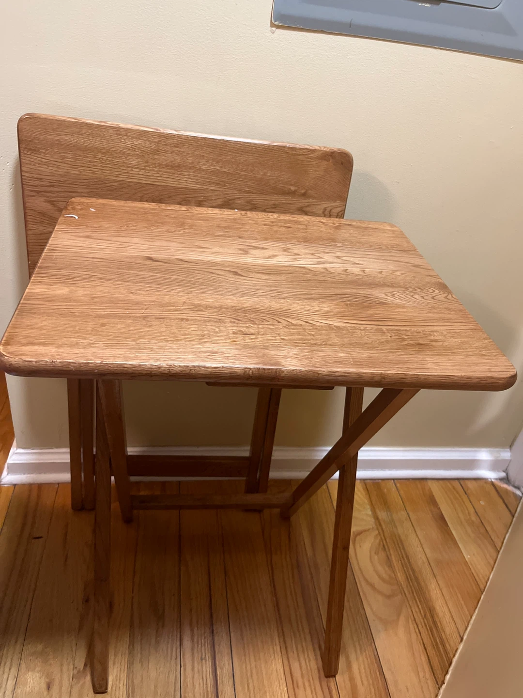 🥕Set of 2 Wooden TV Trays🥕 - photo 2