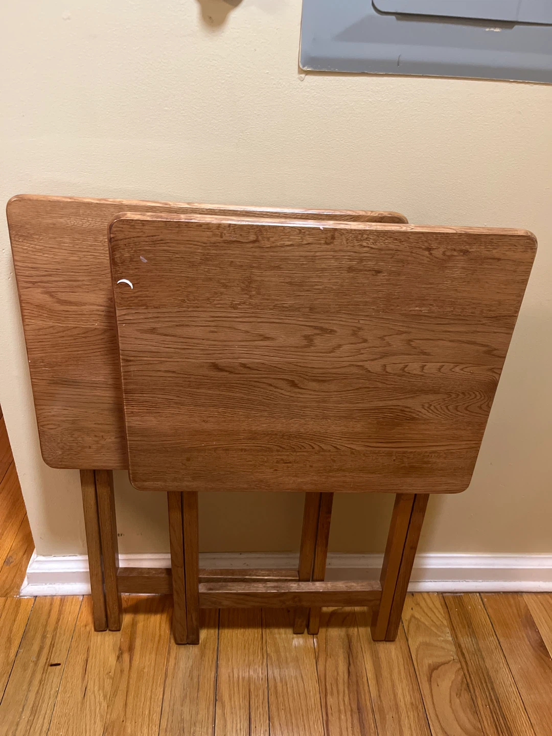🥕Set of 2 Wooden TV Trays🥕