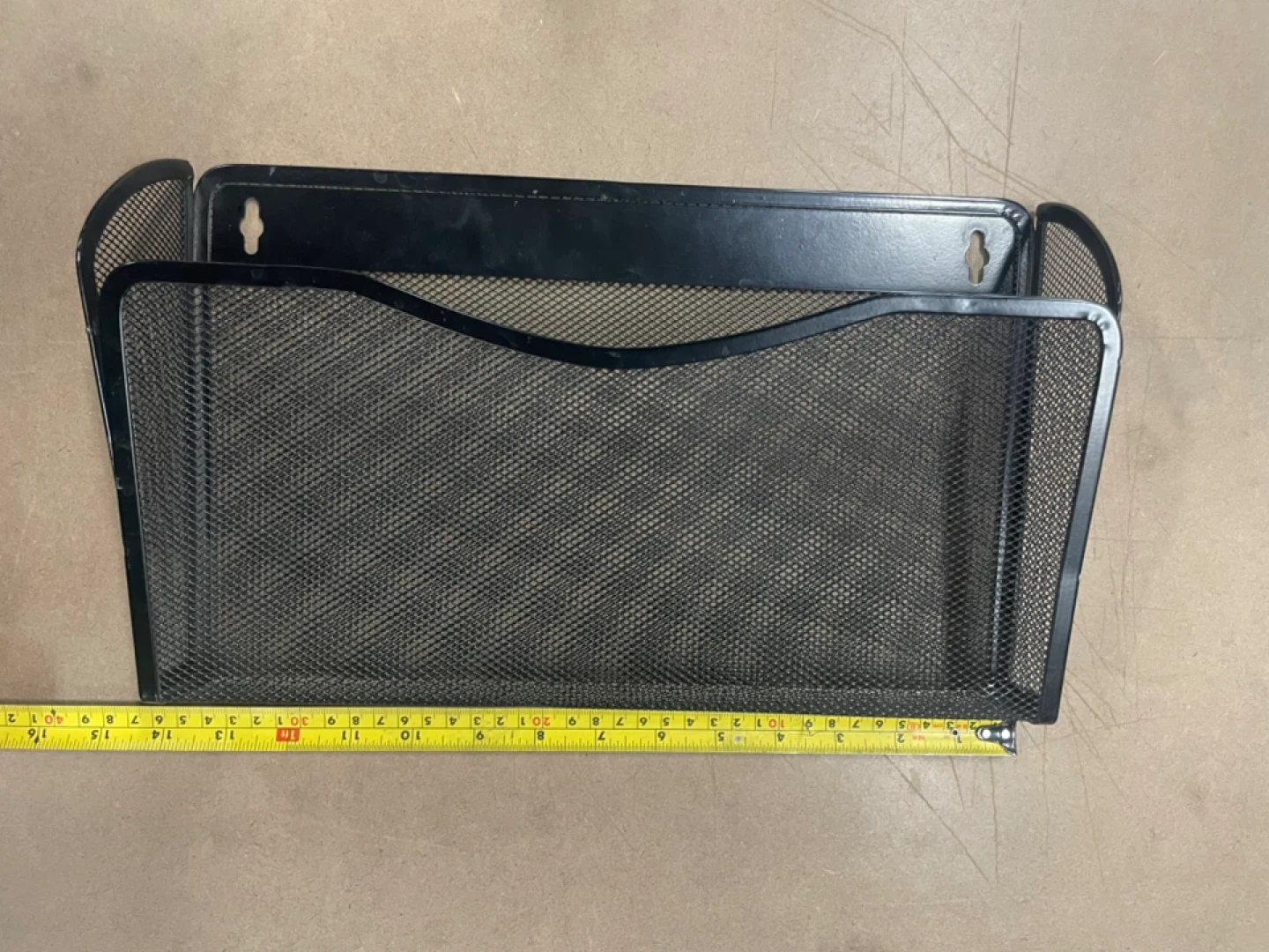 Black Mesh Wall File Holder Organizer