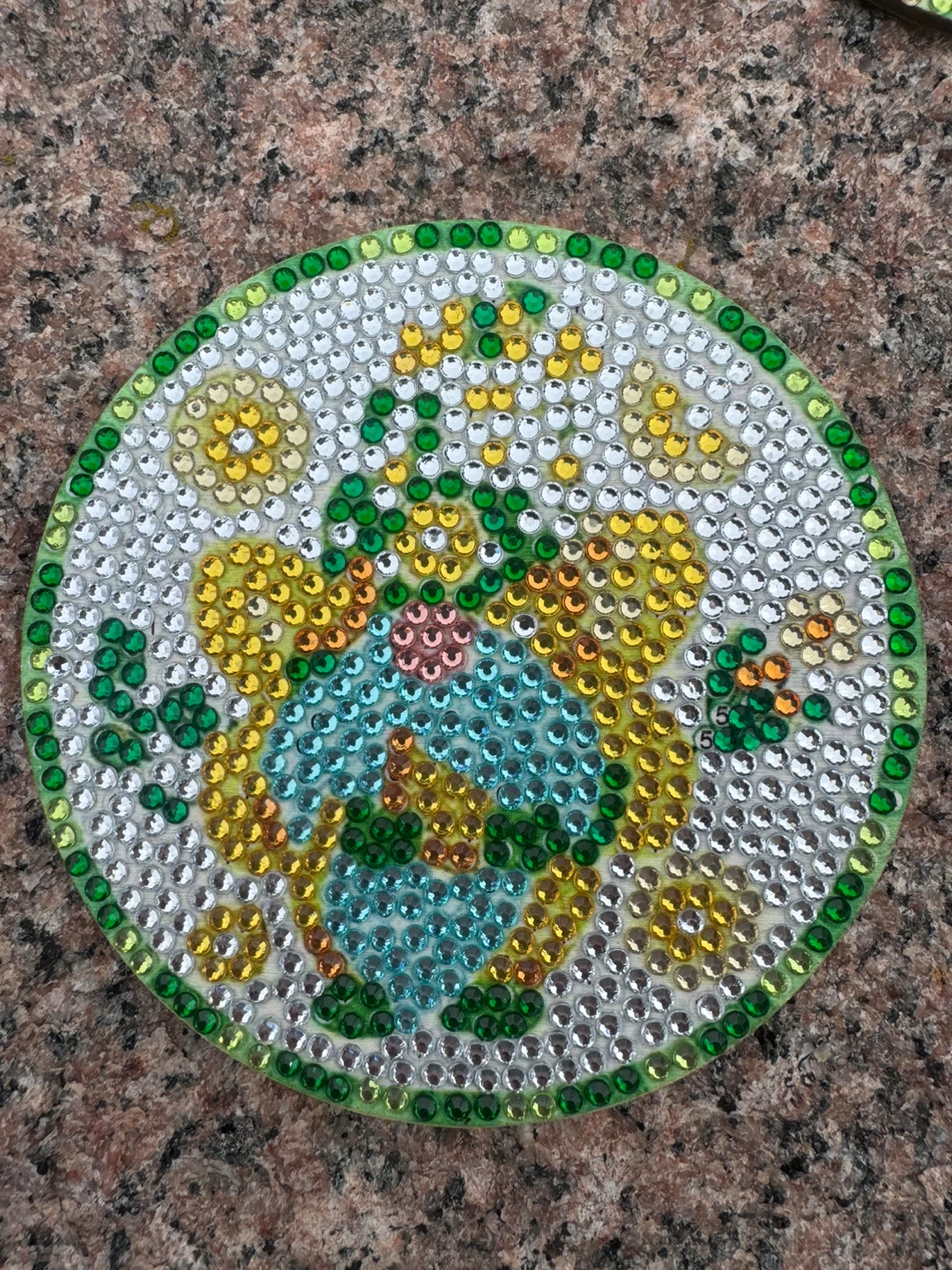 8 Lemon Diamond Art Coasters with Holder - photo 4