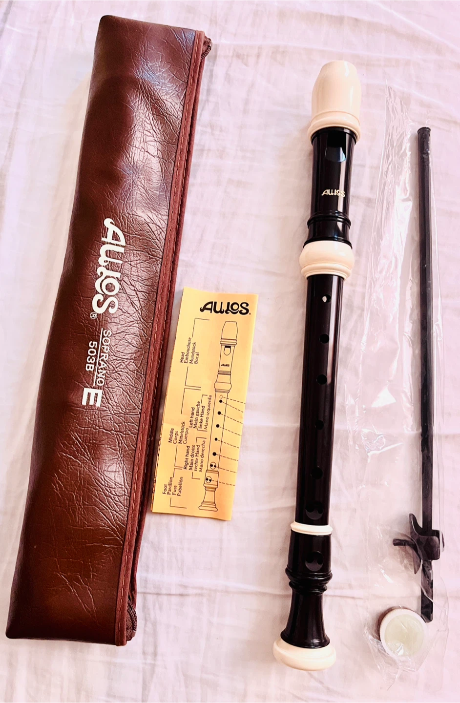 Aulos Soprano Recorder 503B