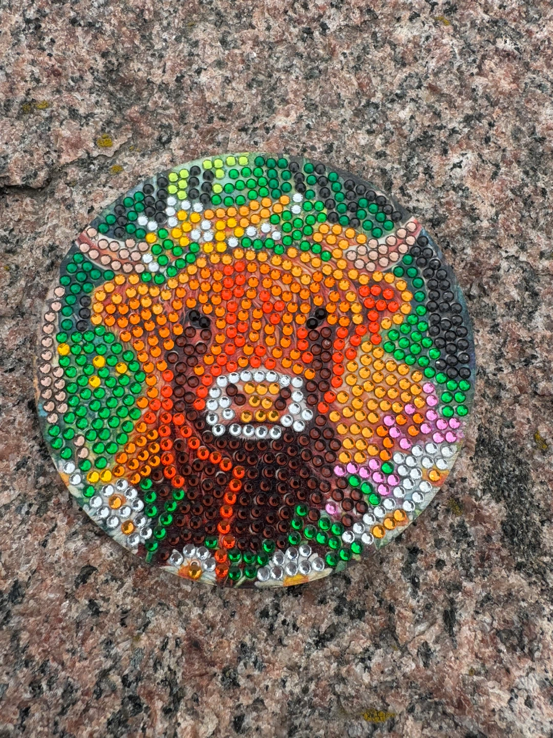 Set of 8 Diamond Art Coasters with Highland Cow Design - photo 2
