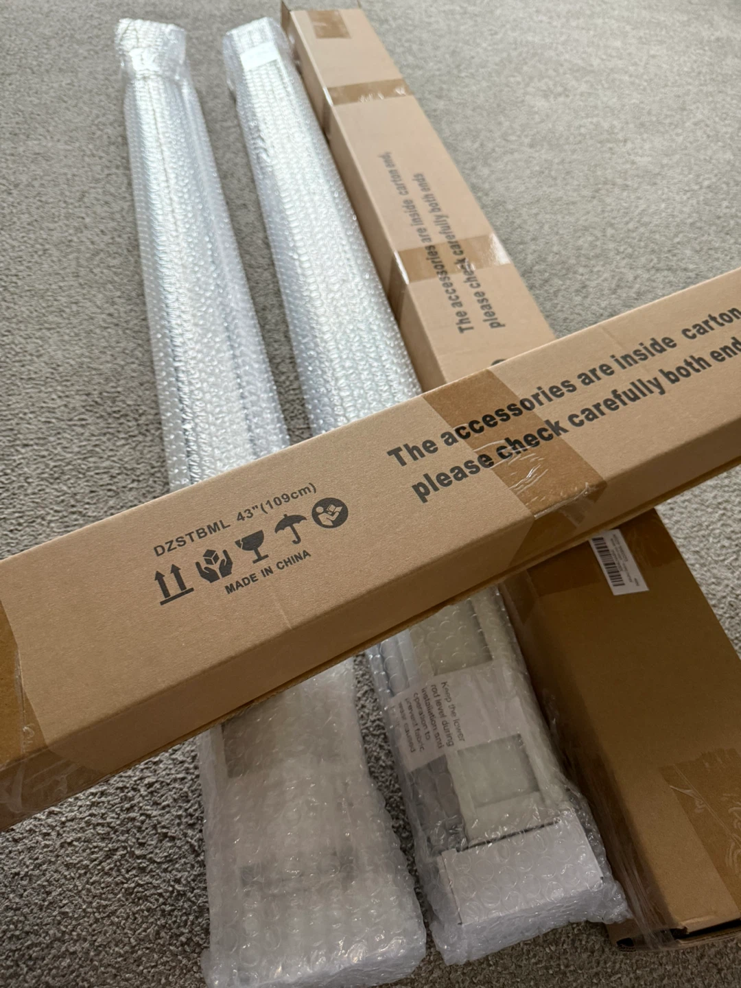 NEW 2X Cordless Zebra Blinds, 43” W x 72” H - photo 4