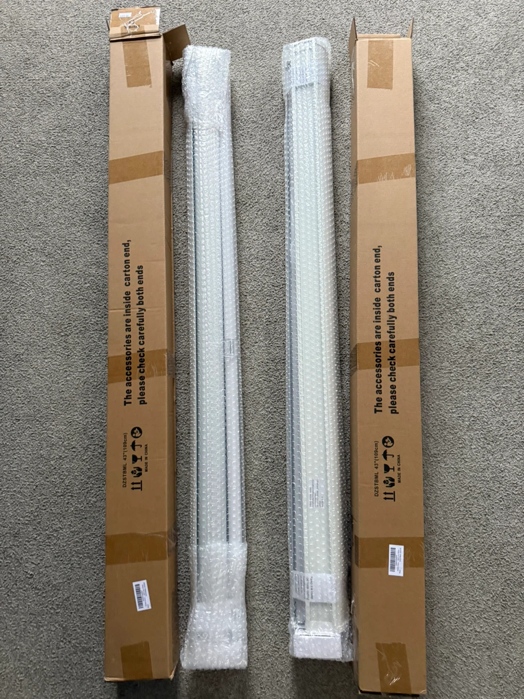 NEW 2X Cordless Zebra Blinds, 43” W x 72” H - photo 2