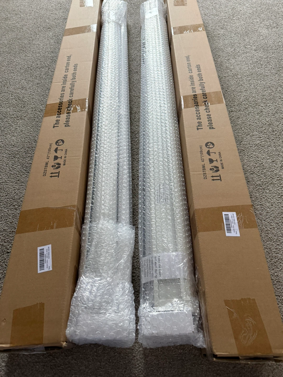 NEW 2X Cordless Zebra Blinds, 43” W x 72” H - photo 3