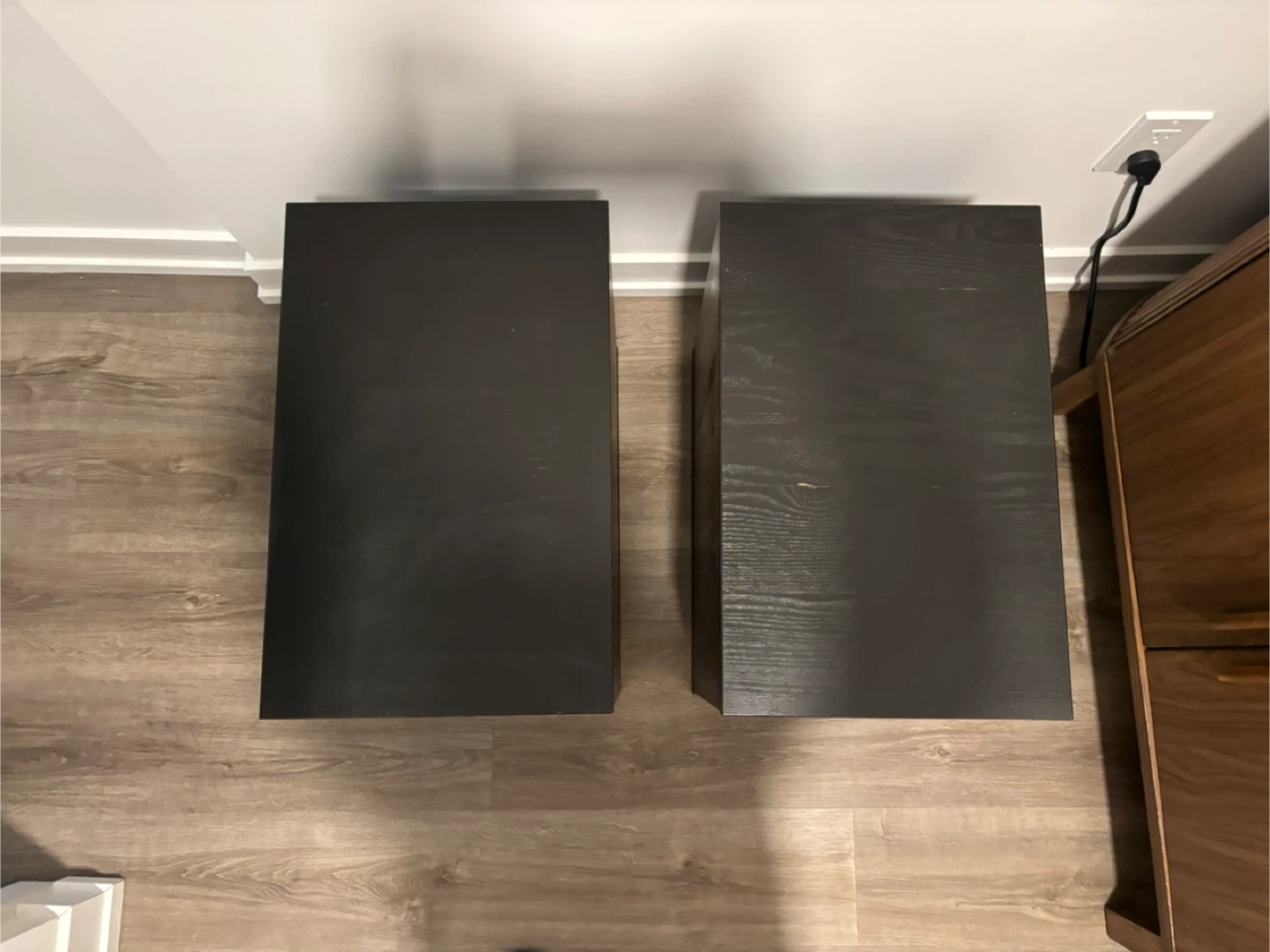 Ikea Black Cube Storage Tables/Nightstands - photo 2