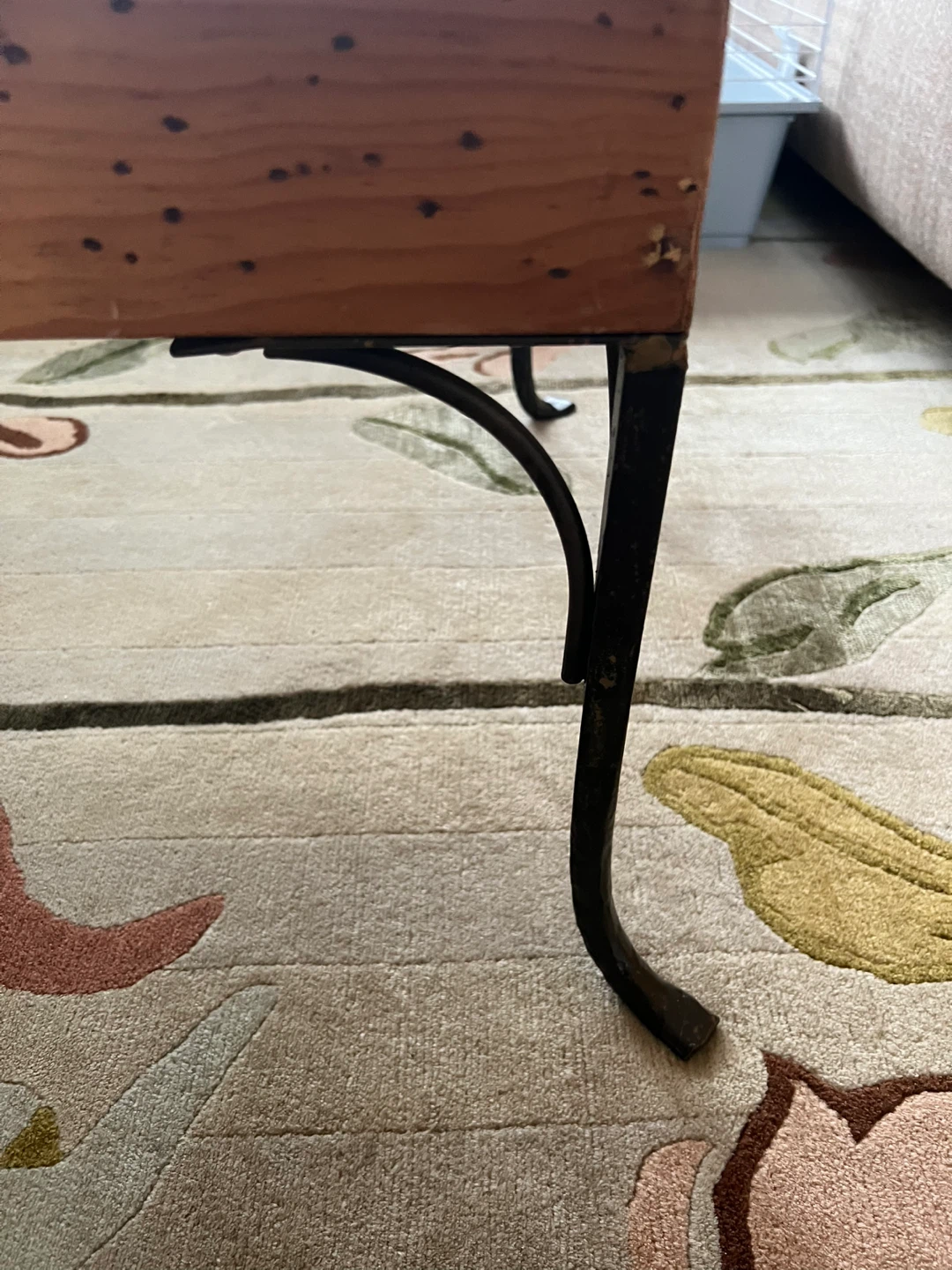 Wooden Coffee Table with Metal Legs 🥕 - photo 4