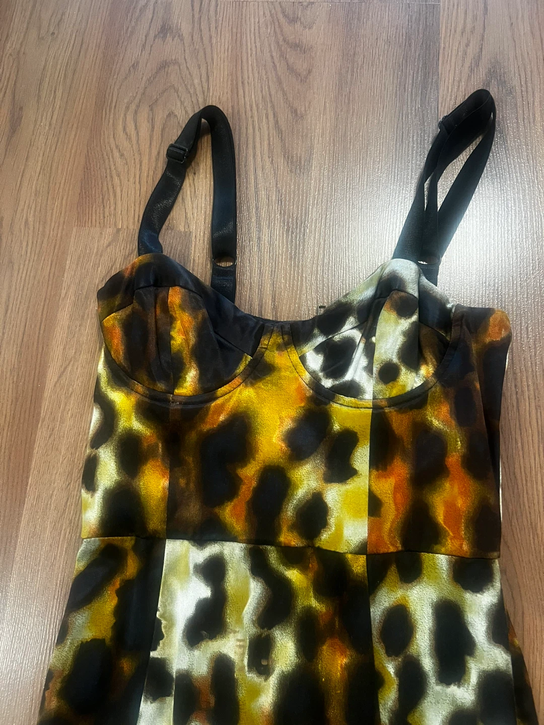 Topshop Leopard Print Dress & Zara Metallic Mini Dress - photo 2