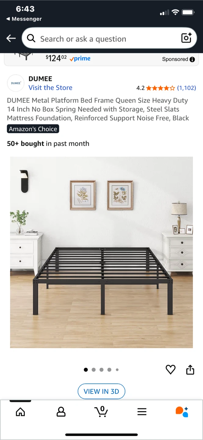 Double bed frame