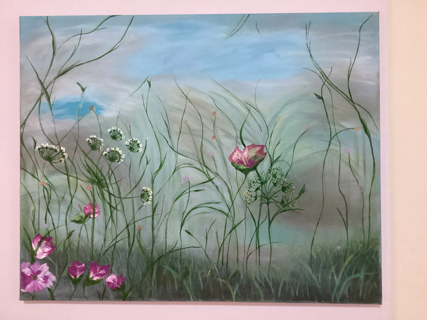 Original Painting - Wildflowers in a Field