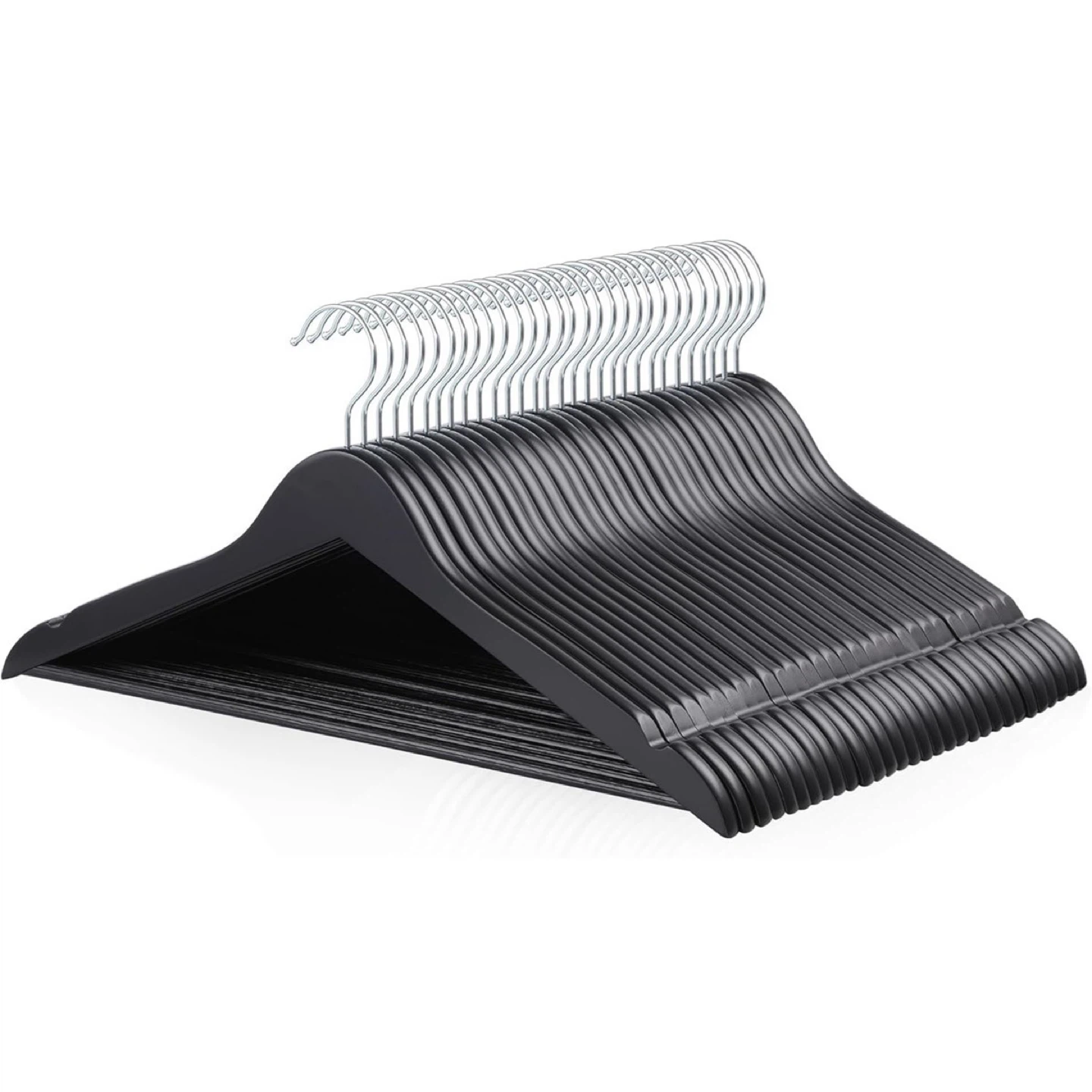 30 pack Wooden Clothes Hangers (Black) - photo 3