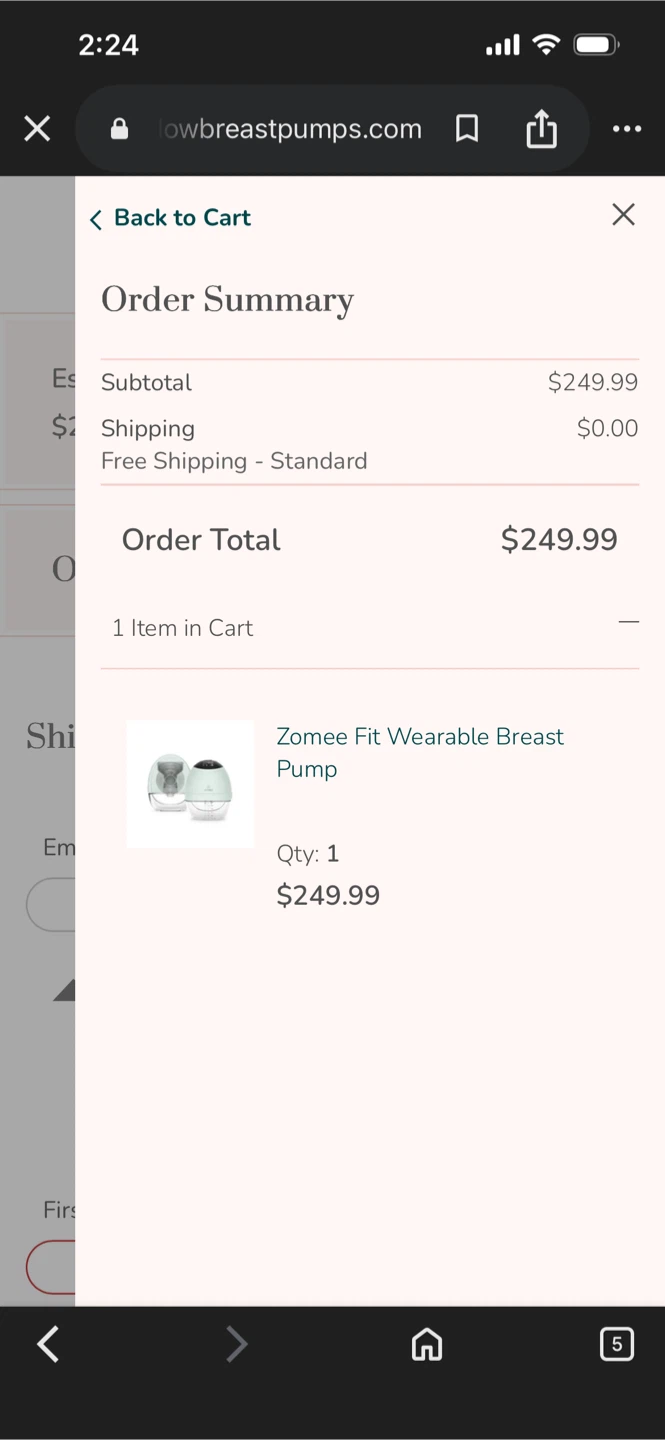 Zomee Fit Wearable Breast Pump - photo 3