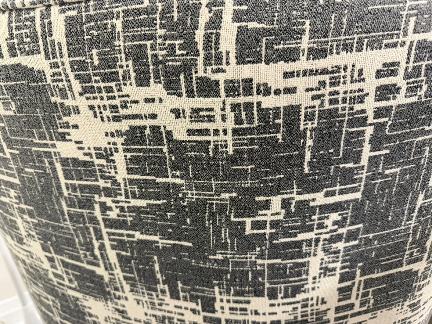 Wingback Accent Chair with Geometric Pattern - photo 4
