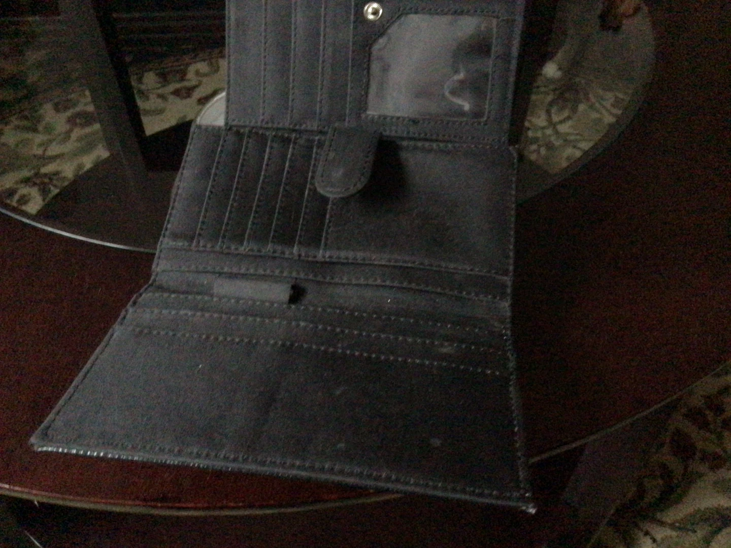 Black Wallet with Multiple Compartments - photo 4