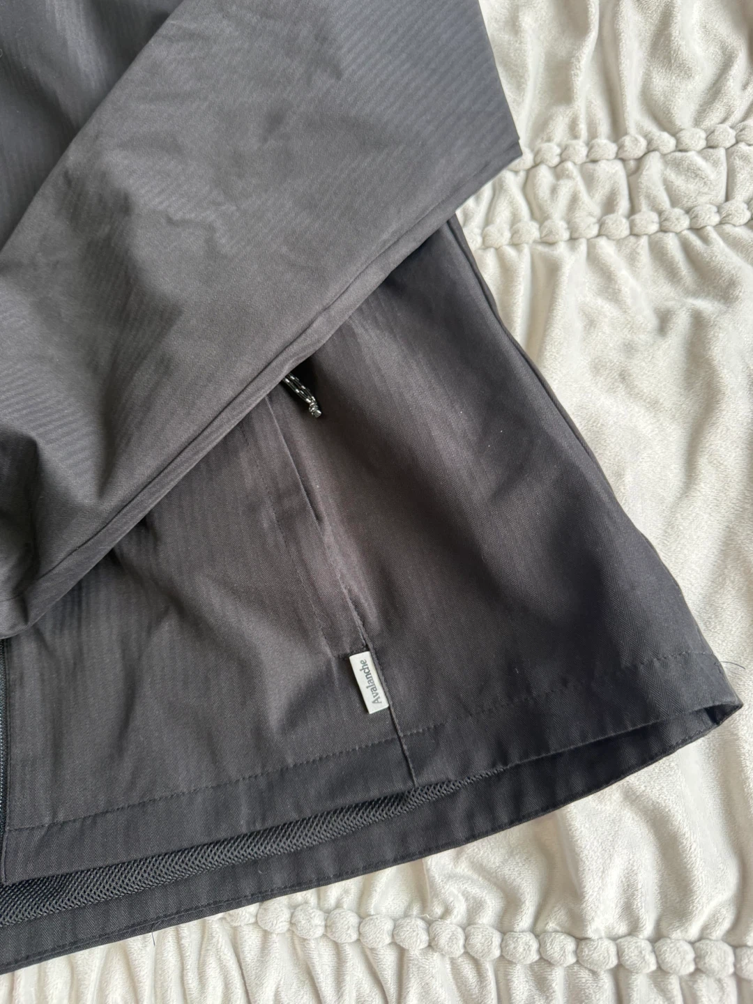 Avalanche Black Windbreaker Jacket Hooded Zip Up Size M - photo 2
