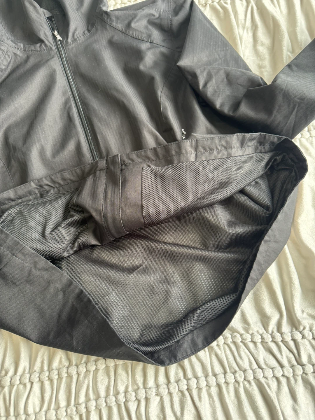 Avalanche Black Windbreaker Jacket Hooded Zip Up Size M - photo 3